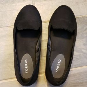 Black loafers